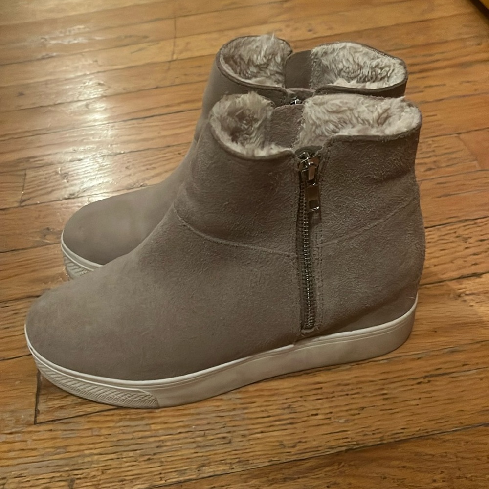 Steve Madden wedge heel sneakers.